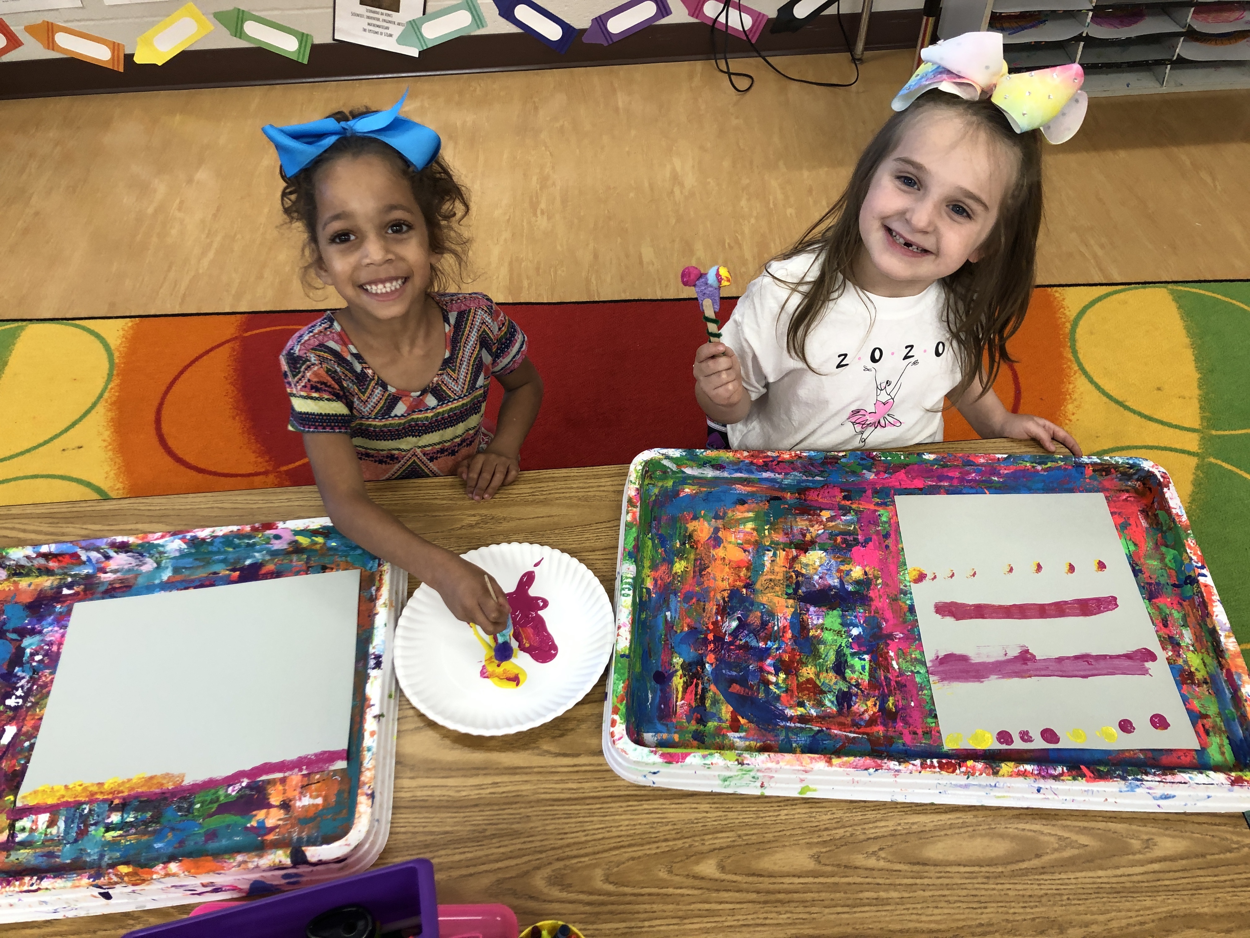 Students in art