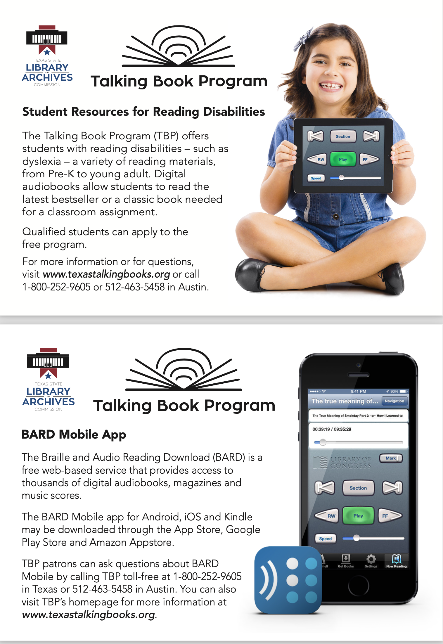 talking book program english