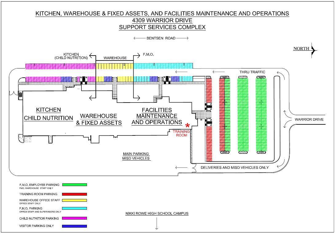 Support Services Complex map