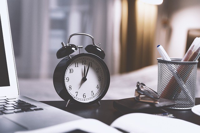 Stock photo of a clock