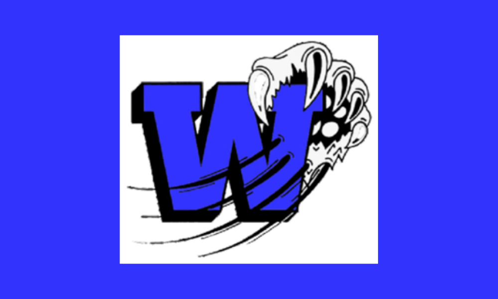 Wolf Branch W logo with Wolverine claw in background