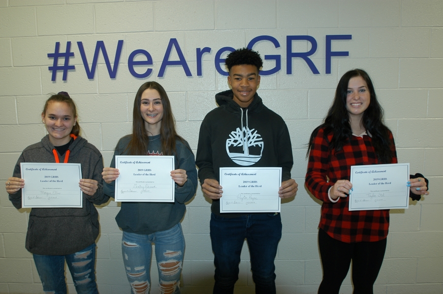 LEFT TO RIGHT: MORGAN ELLIS (FR.), GENTRY HOWARD (SOPH.), PEYTON PAYNE (JR.), TAYLOR STAL (SR.)