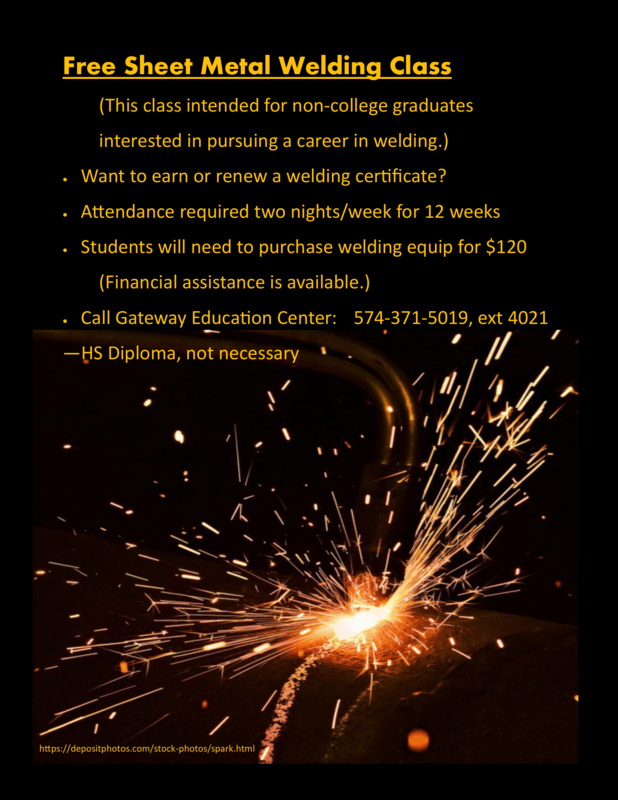 Free Sheet Metal Welding Class