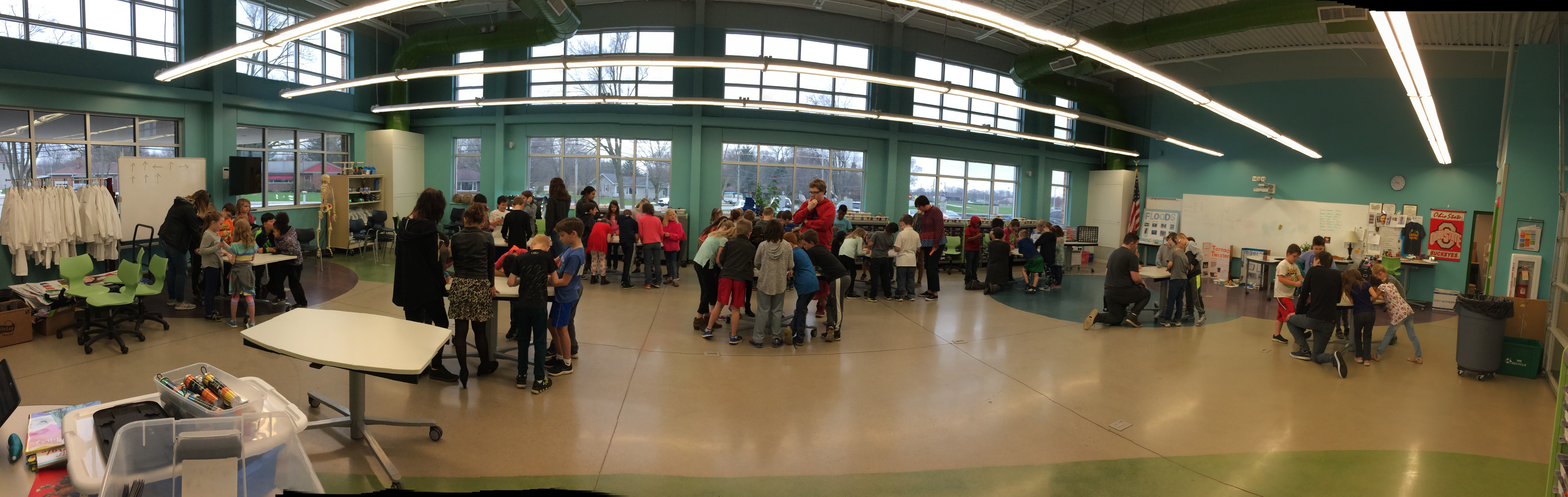 STEM Washington Academy, students doing various activities indoors and outdoors