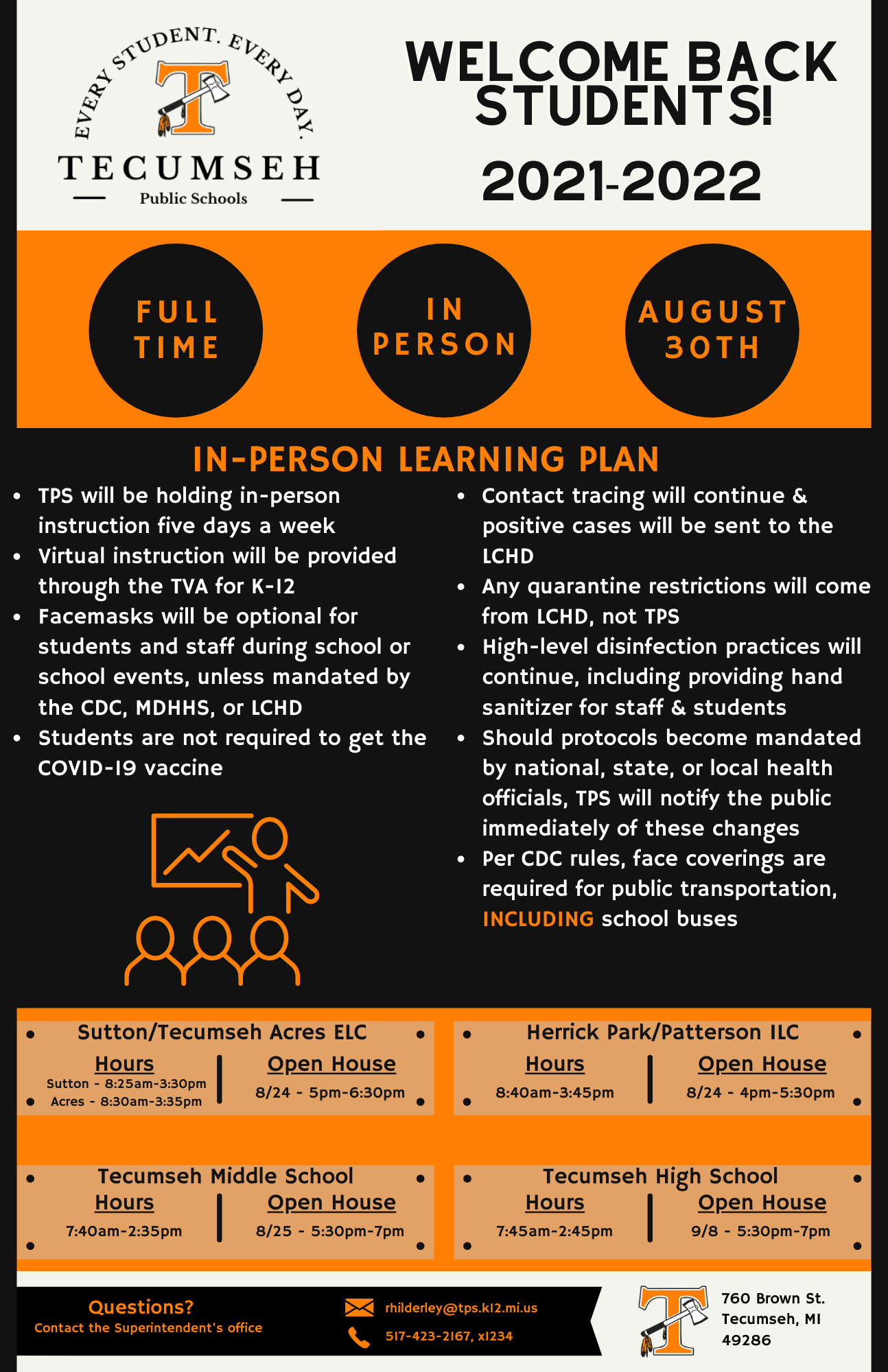 return to school plan