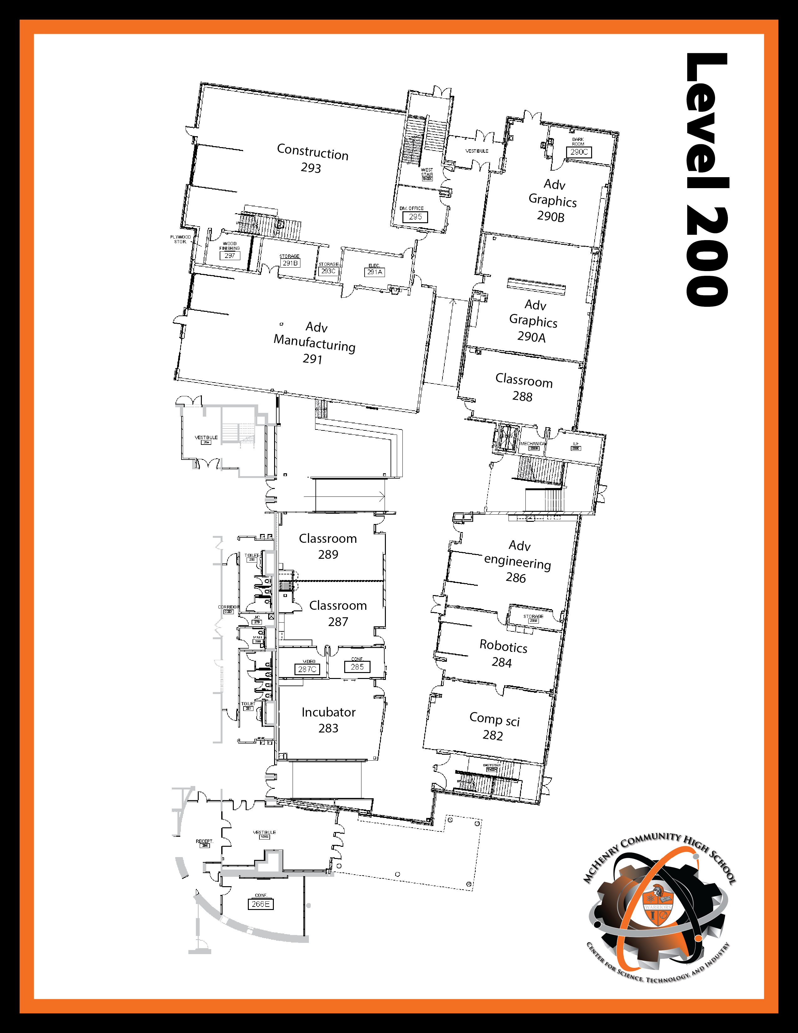 center floor plan
