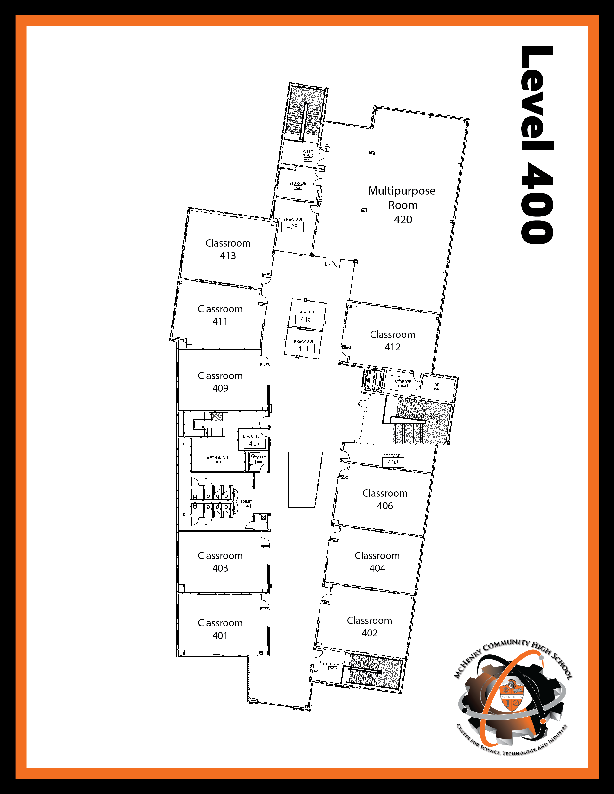center floor plan