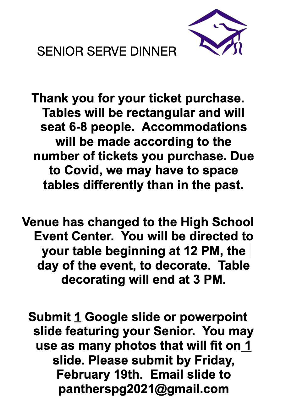 Senior Serve Dinner