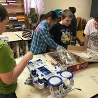 Member preparing for the state Jr. Beta convention