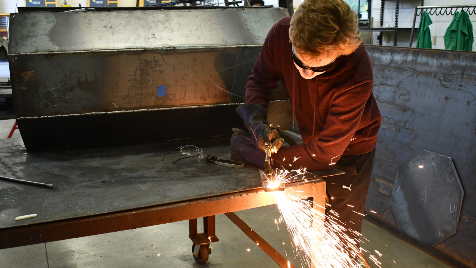 CTC student in shop class.