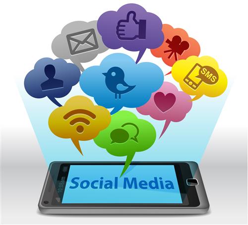 Apps jumping out of a cellphone