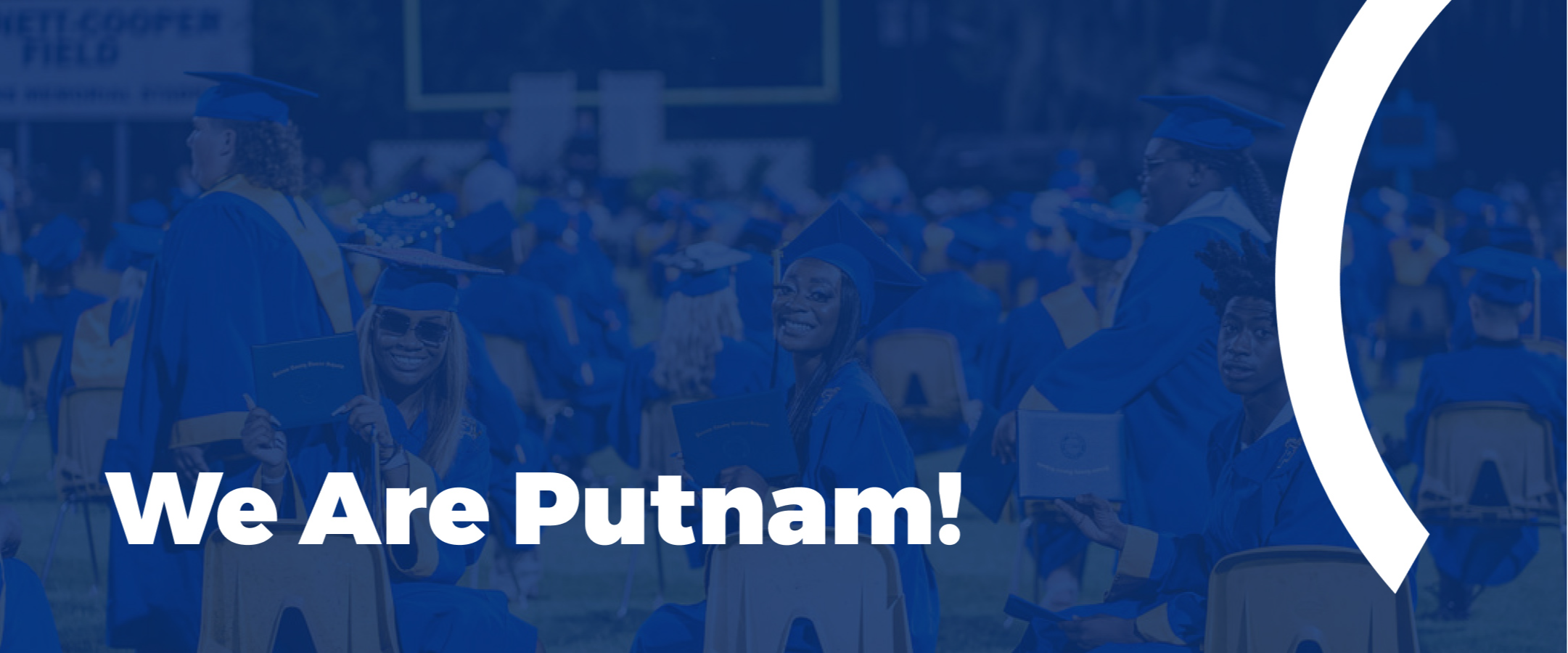 we are putnam section cover image: students smiling