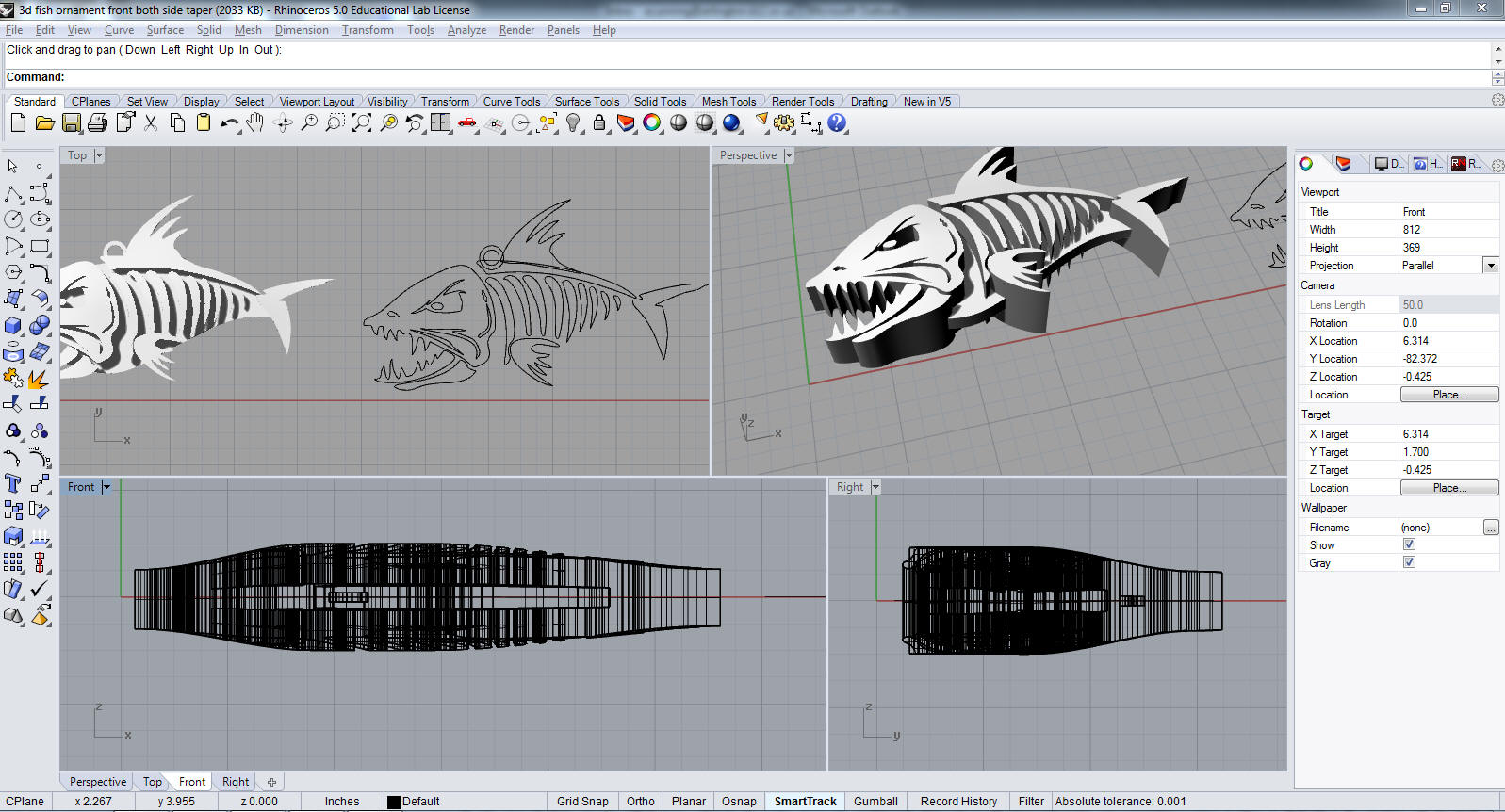RHINO CAD 6.0 RHINO CAD 6.0 We use RHINO for 2d and 3D design to be printed in vinyl, ABSplastic, or steel.