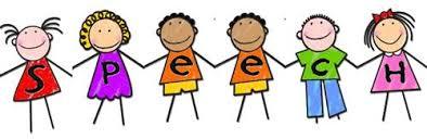 cartoon of kids forming the word speech