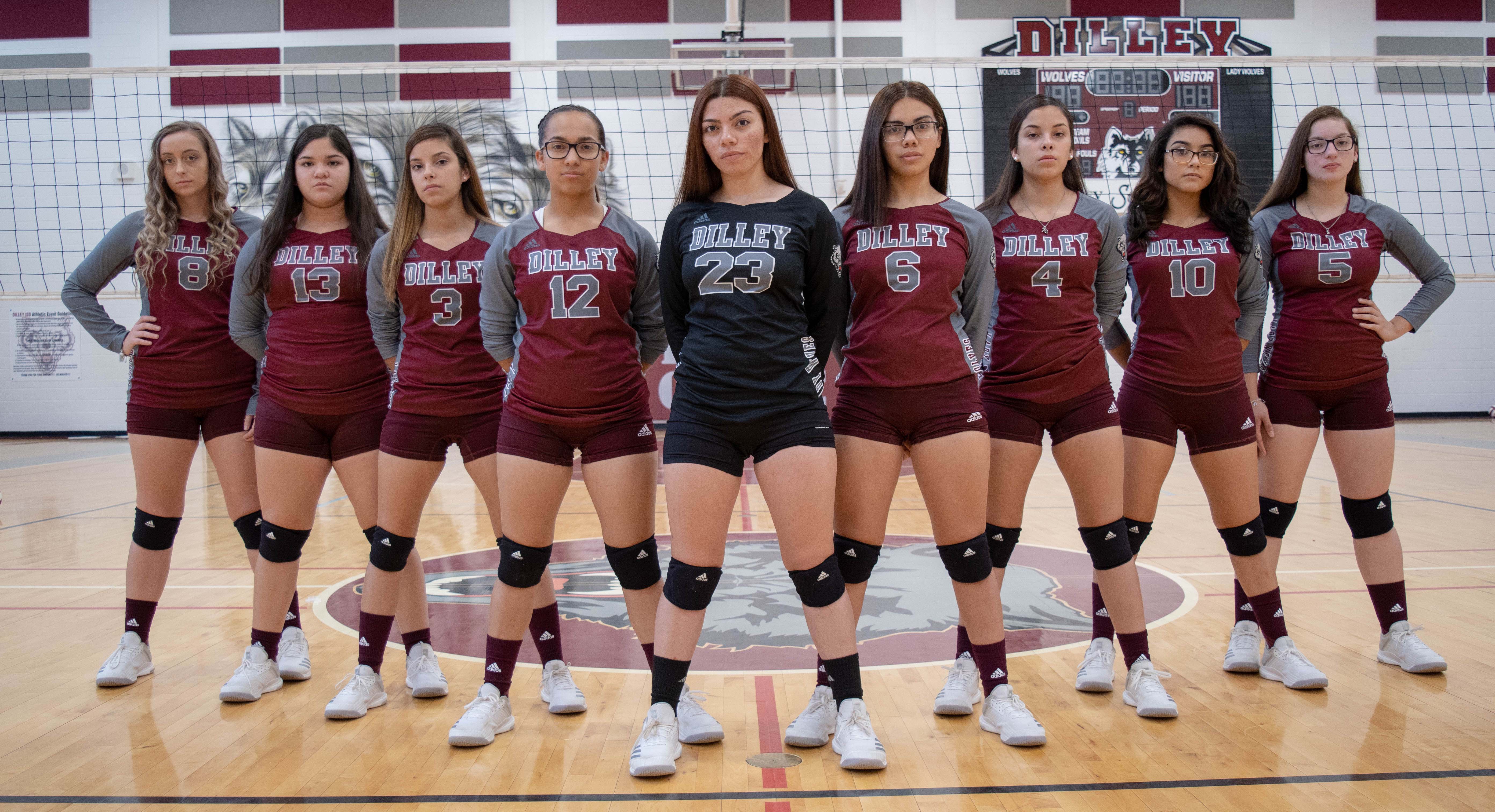 photo of the volleyball team