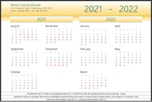 Calendars Events Wood County Schools
