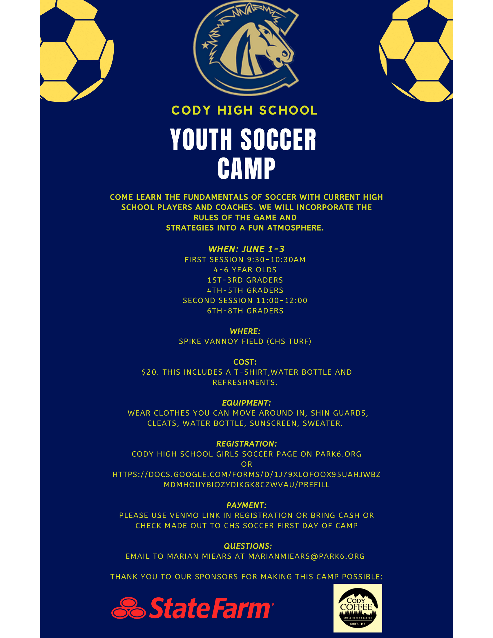Youth Soccer Camp - Info