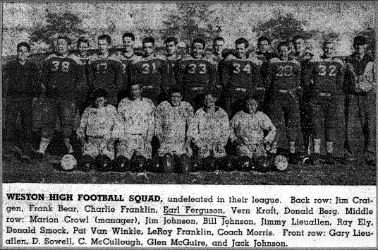 Weston Football Team