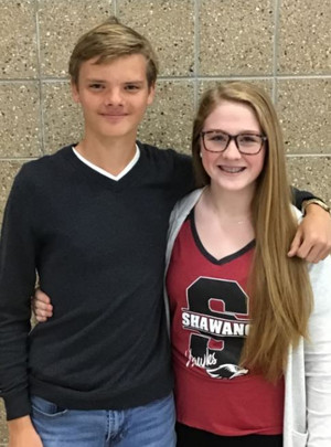 Macy Monfils and Nolan Buck Girls' Swim