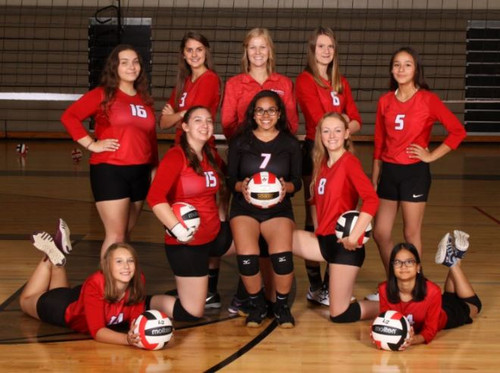 2019 JV2 Red Volleyball Team