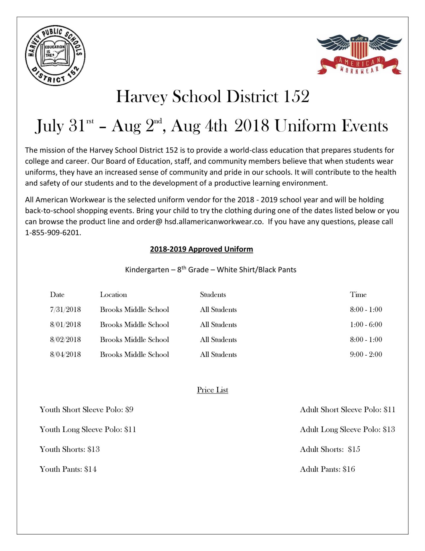 Uniform Events Information