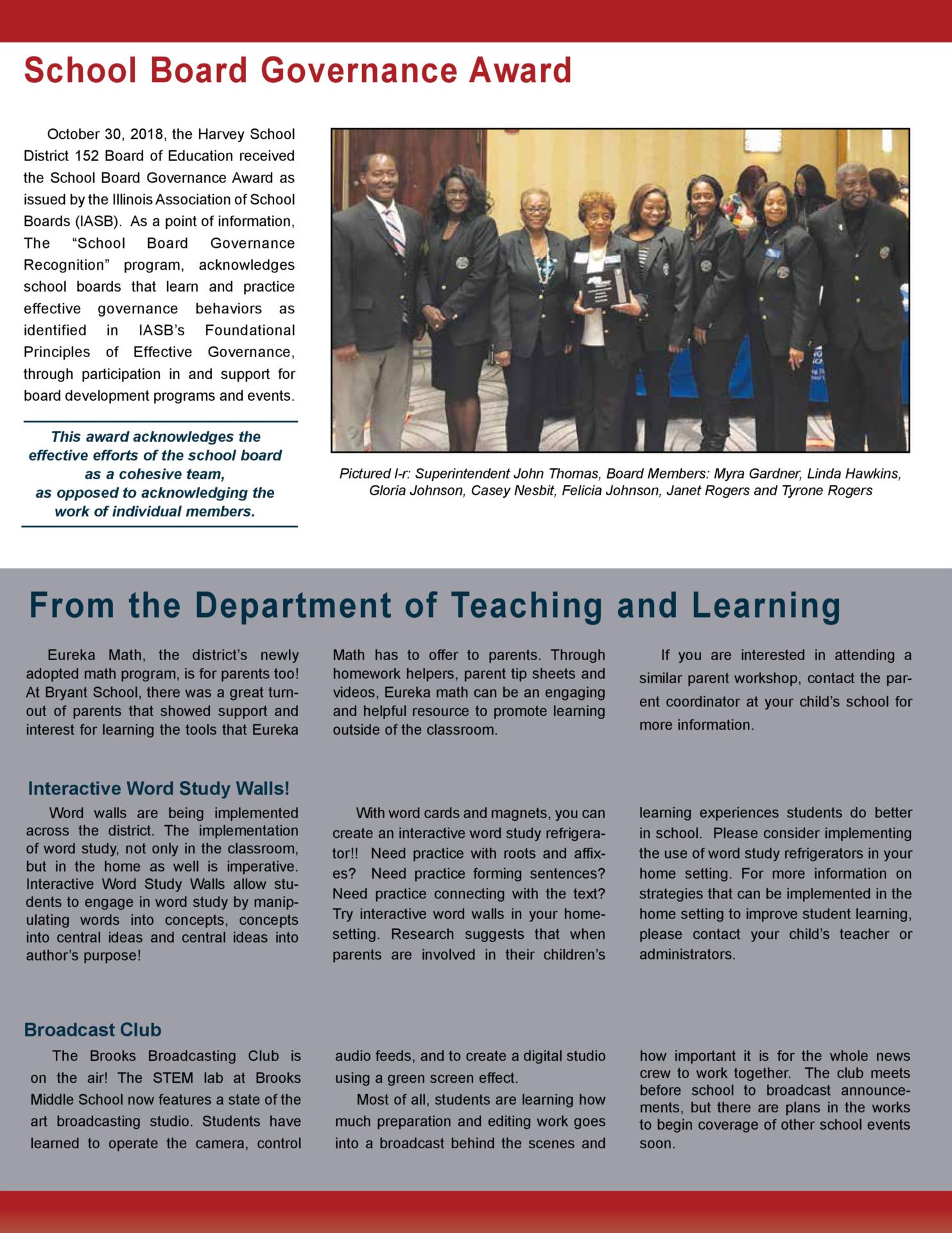 District Winter 2018 Newsletter