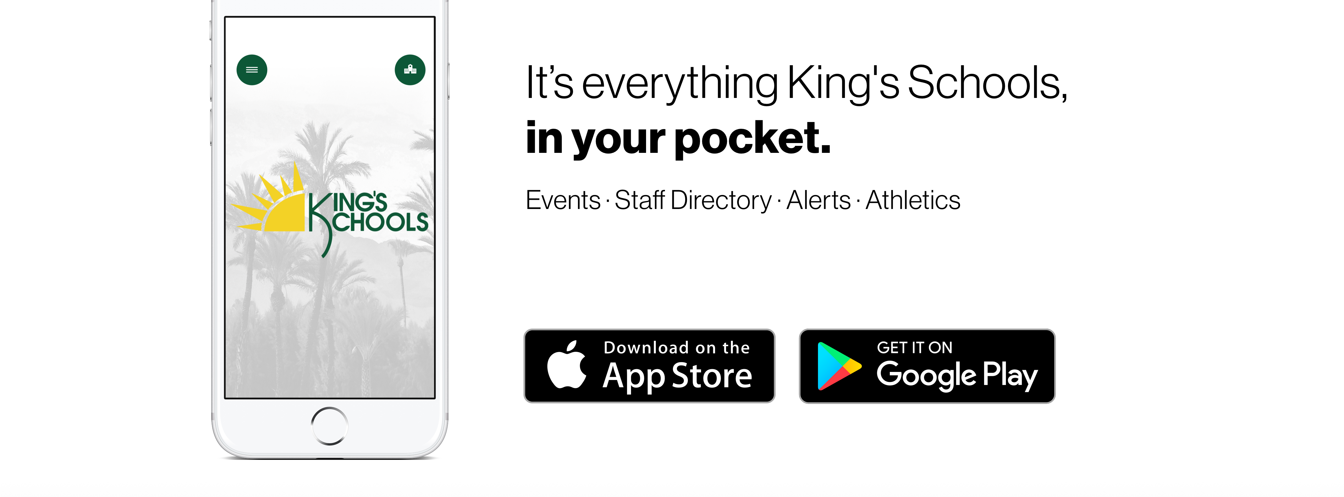 Download King's Schools new app in the app store and play store today