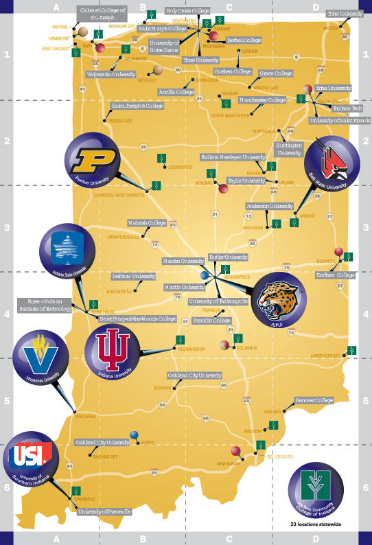 Indiana Colleges and Universities