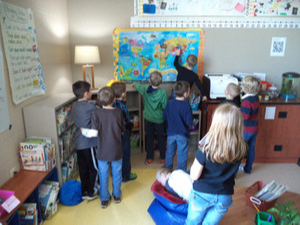 Students in class