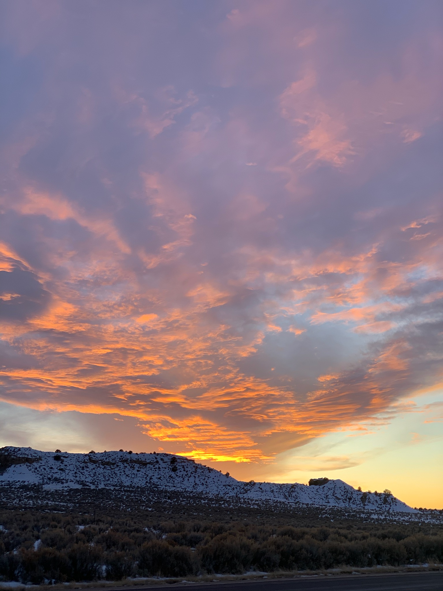 photo of the sky during sunset