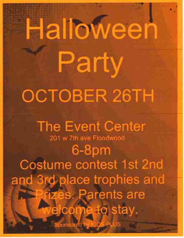 a photo of a halloween party invitation