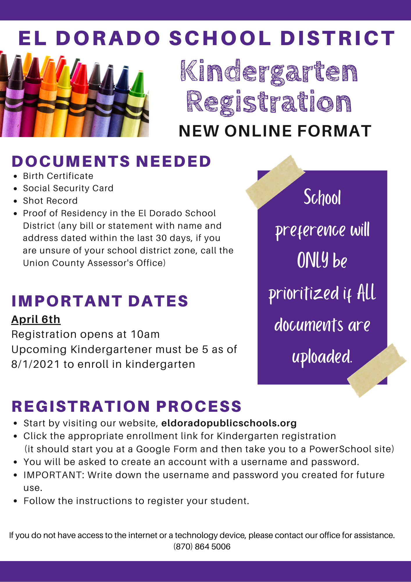 kinder registration