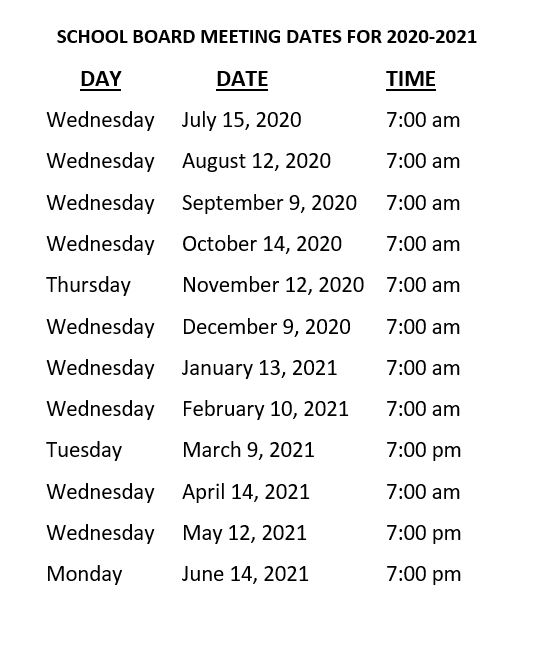 School Board Members & Meeting Dates | Finley-Sharon Public School