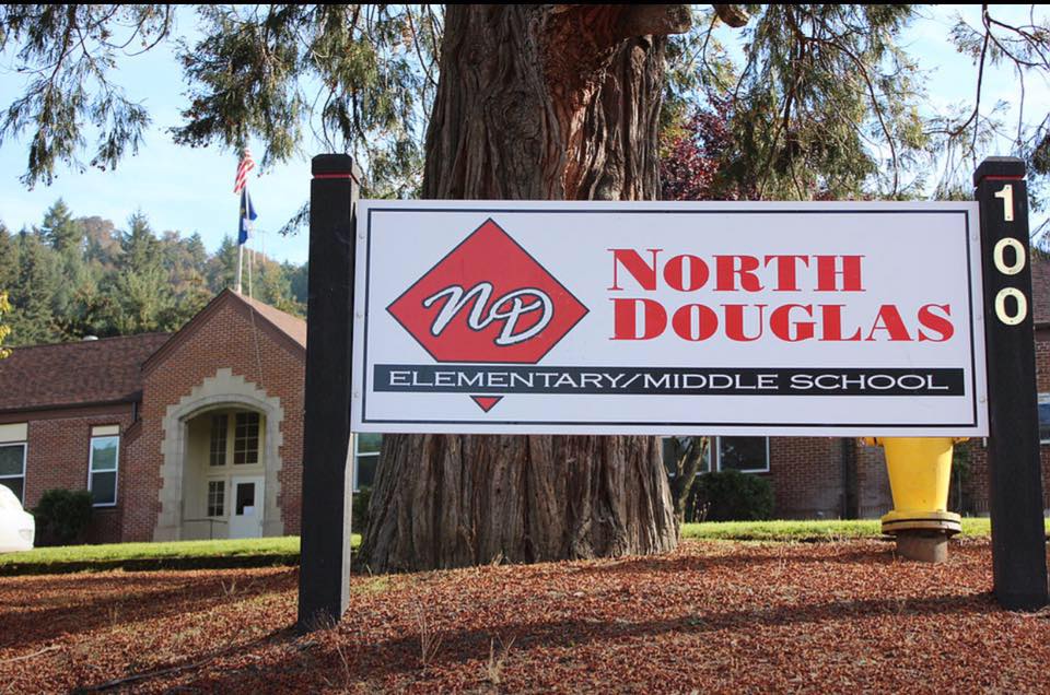 North Douglas Elementary/Middle School sign
