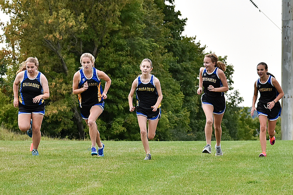 Girls track practice