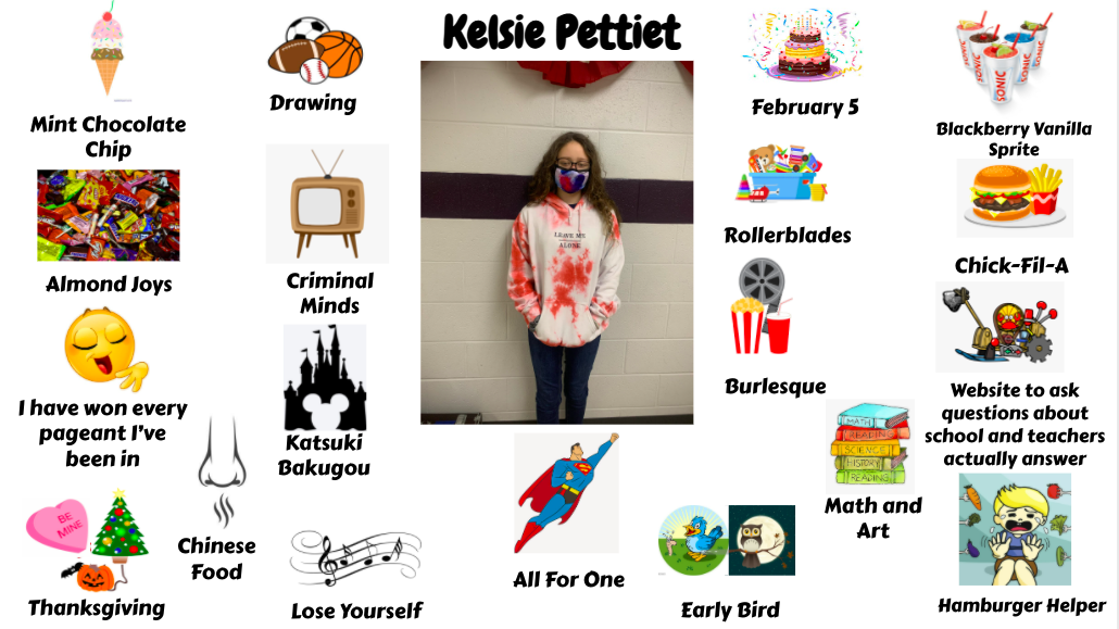 Jr. High Student Kelsie Pettiet