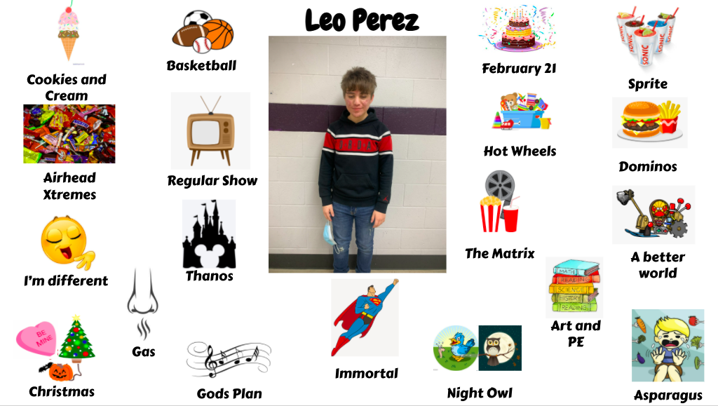 Jr. High Student Leo Perez