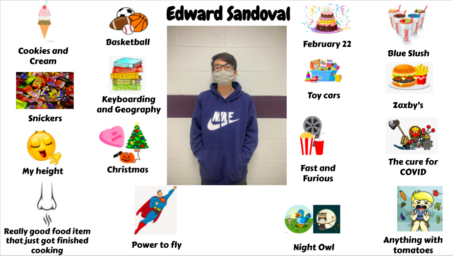 Jr. High Student Edward Sandoval