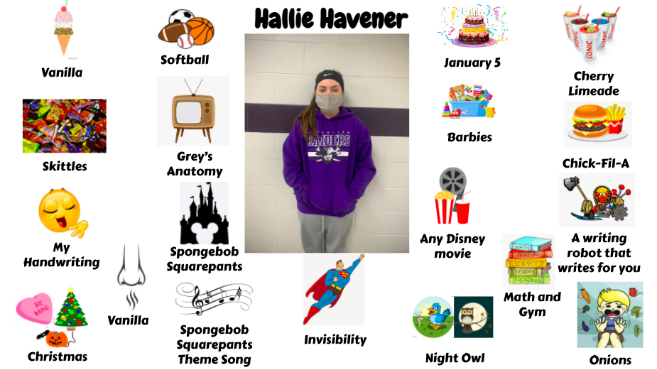 Jr. High Student Hallie Havener