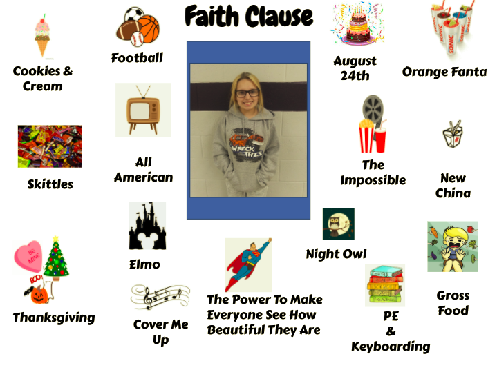 Jr. High Student Faith Clause