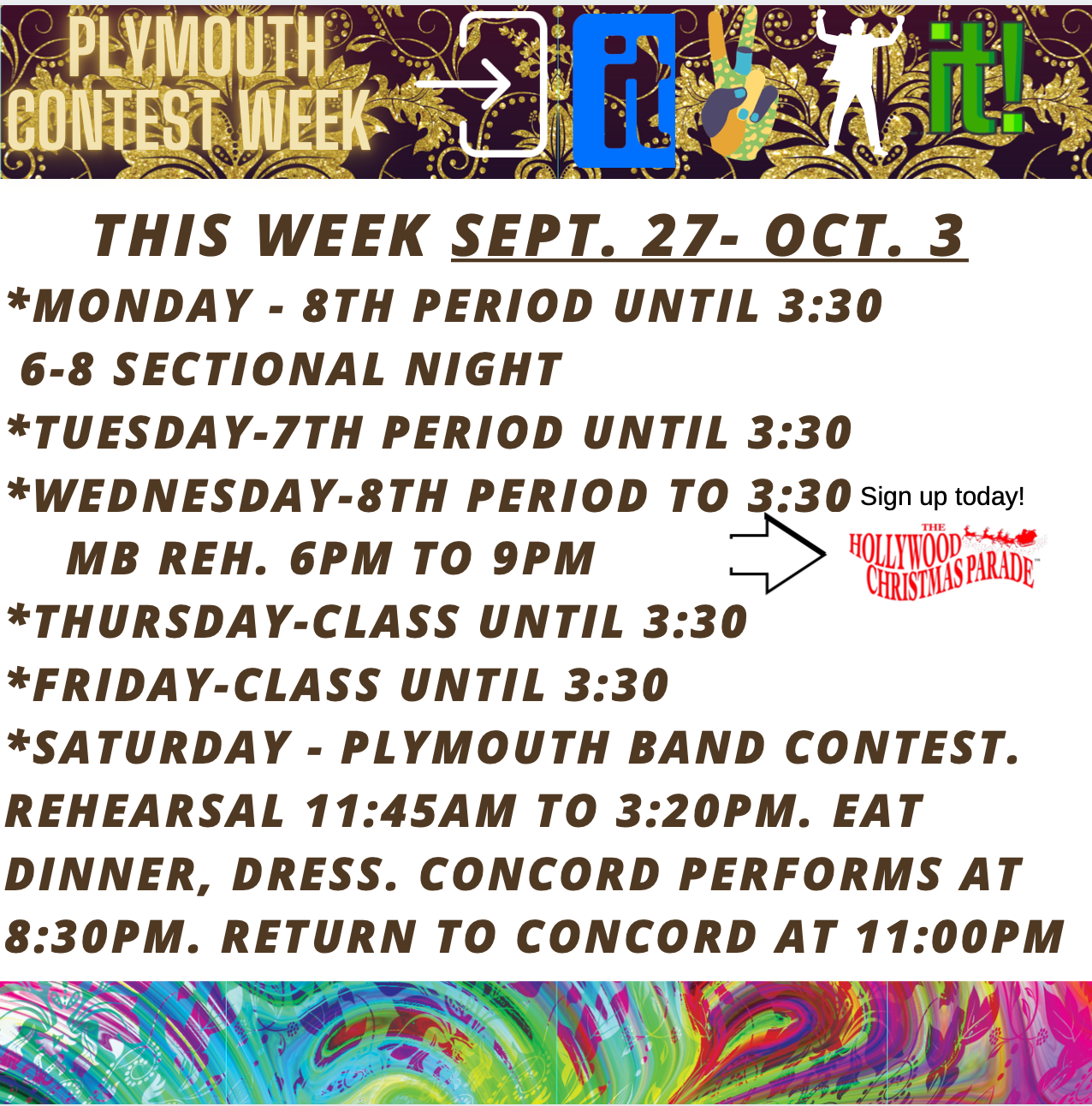 Week of Aug. 9 to 13