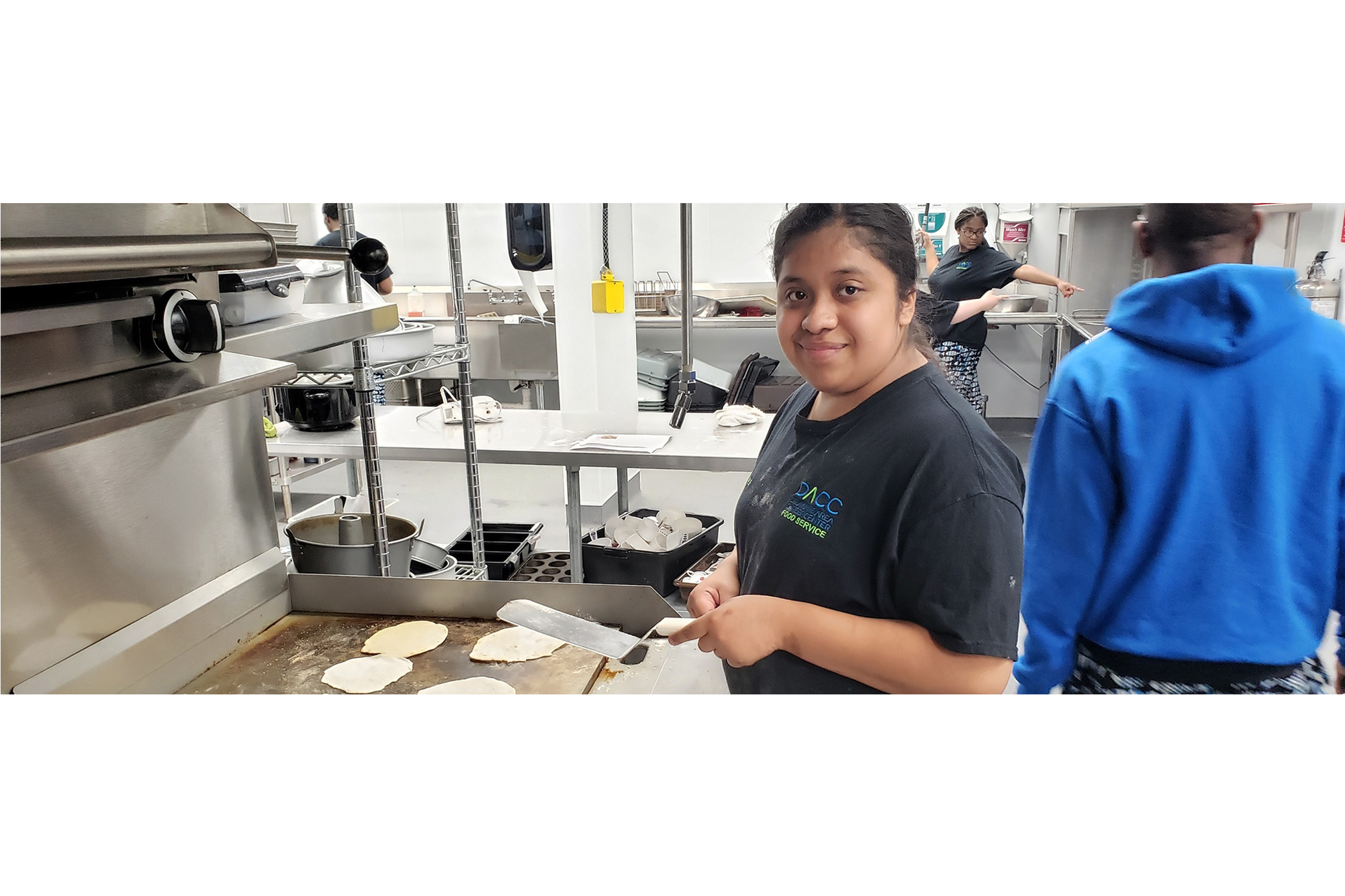 Food Service Student Cooking