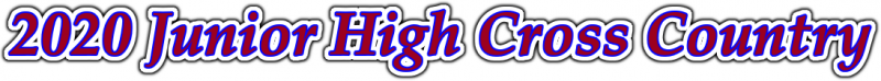 2020 Junior High Cross Country