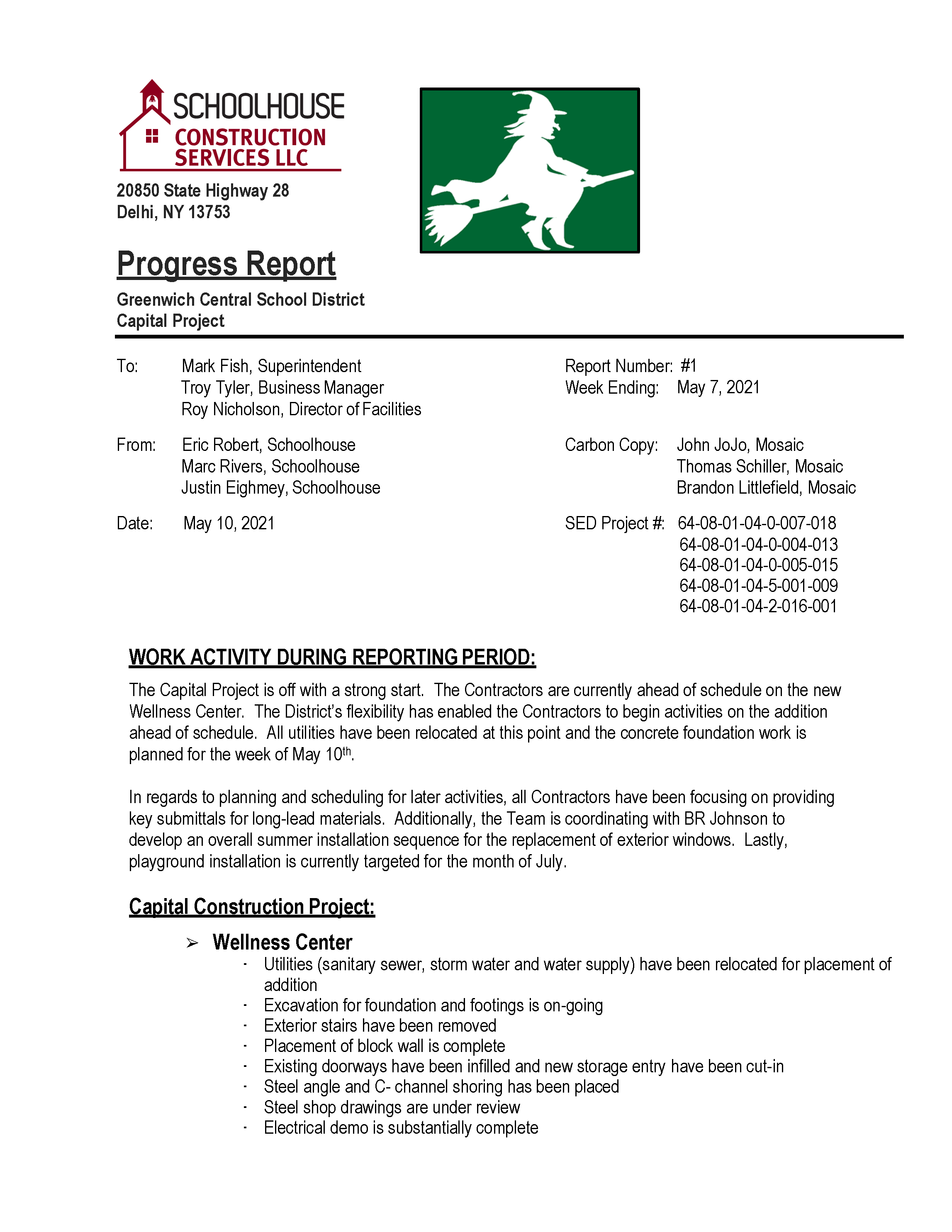 Progress Report page 1 graphic
