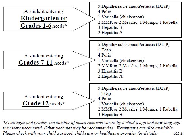 immunization requirements