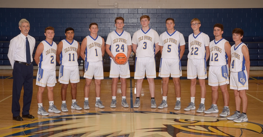 2020-21 Cold Springs Varsity Boys Basketball Team Tim Willoughby - Coach