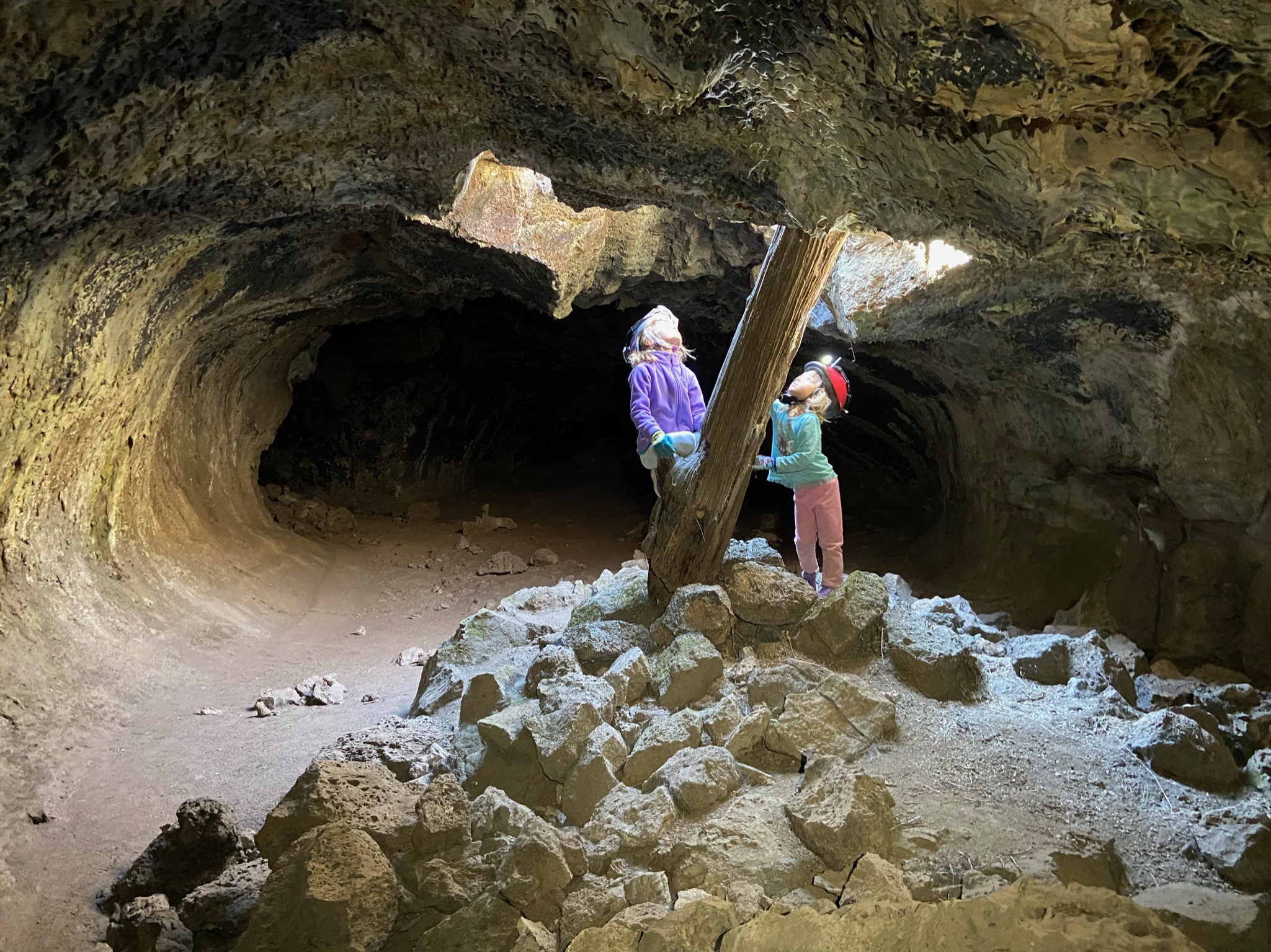 kids caving
