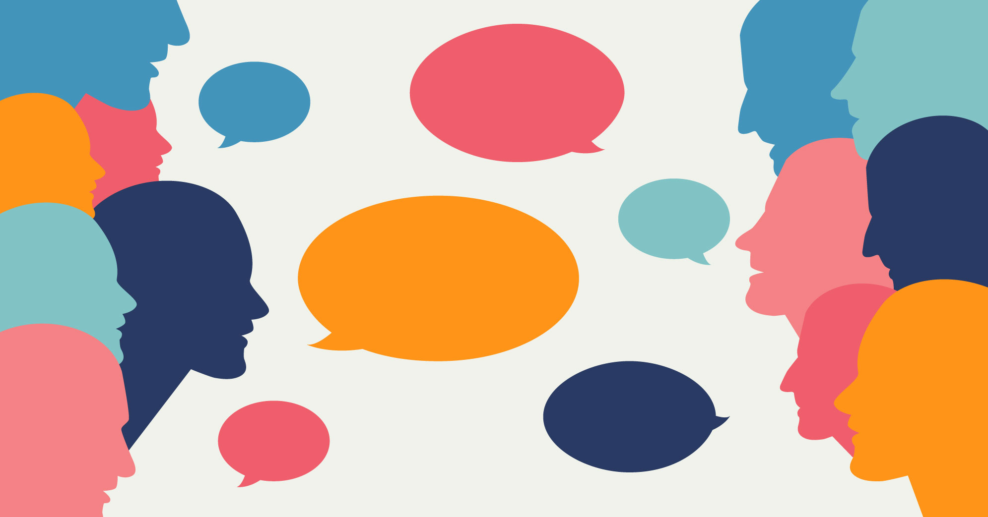 people talking