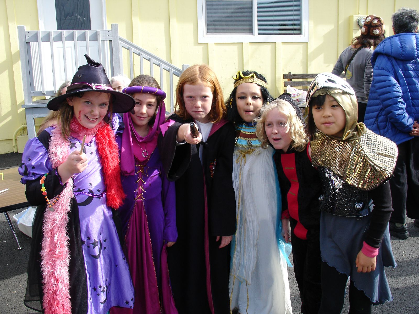 kids in costumes