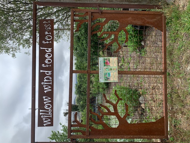 willow wind food forest sign